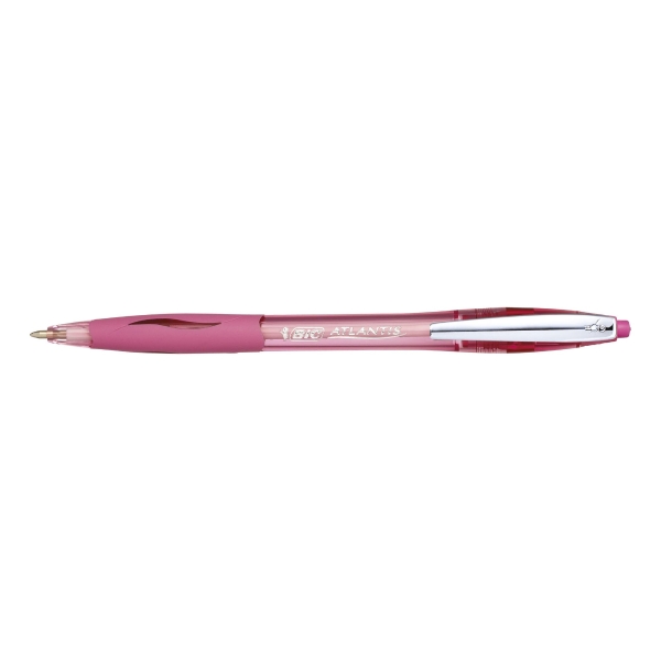 POCHETTE 4 STYLOS BILLE BIC ATLANTIS SOFT 1 MM COLORIS FUN