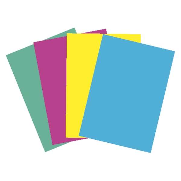 PAVO GLOSSY CARDBOARD COVERS A4 BLUE - PACK OF 100