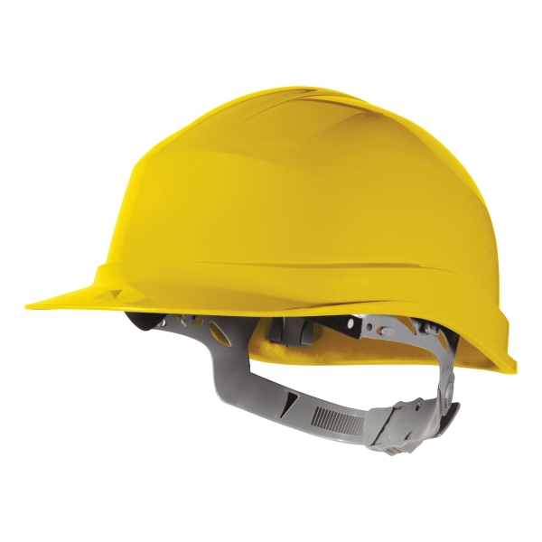 Delta Plus Zircon Un-vented Yellow Safety Helmet With Manual Adjustment