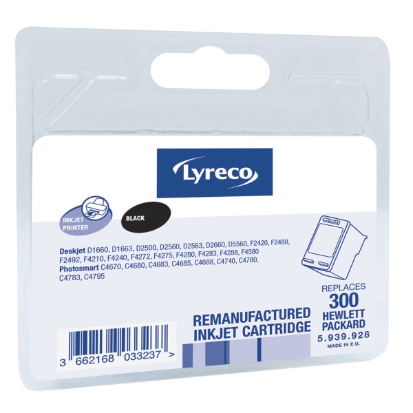 LYRECO HP COMPATIBLE INKJET CARTRIDGE FOR HP300 CC640 BLACK