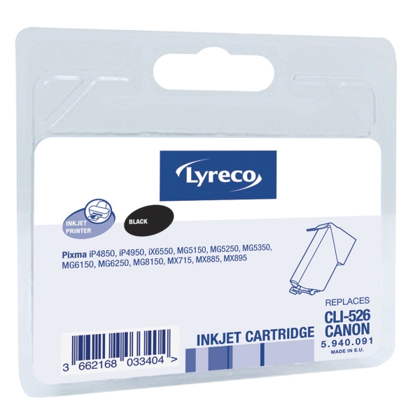 LYRECO CANON COMPATIBLE INKJET CARTRIDGE FOR CL526 BLACK