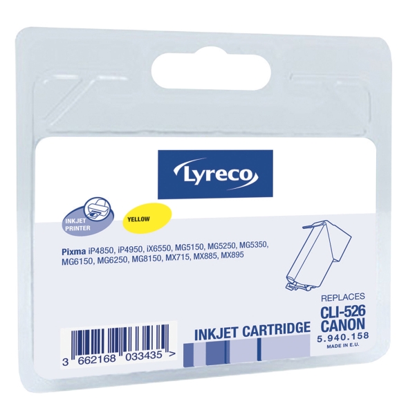 LYRECO CANON COMPATIBLE INKJET CARTRIDGE FOR CL526 YELLOW