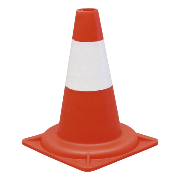 CONE VISO STANDARD PP 300 MM RED/WHITE
