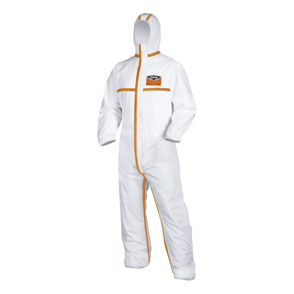 Uvex Silwear Coverall Categorie 3 - taille M - blanc/orange