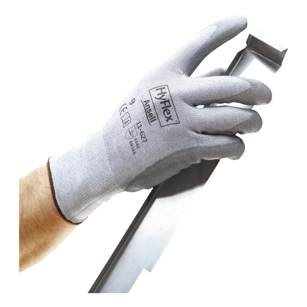 Paire de gants Ansell Hyflex 11-627 anti coupures gris taille 8