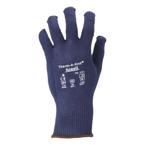 ANSELL 78-101 THERM-A-KIT THERMAL GLOVES BLUE SIZE 9 - 1 PAIR