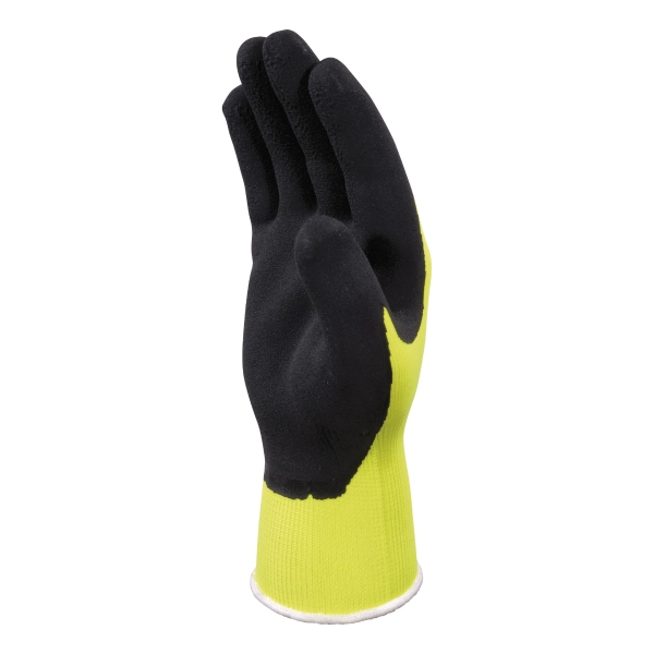 Delta Plus Apollon Hi-Viz latex gloves yellow - size 10 - pack of 12 pairs