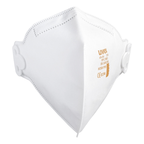 UVEX SILV-AIR C FFP2 légzésvédő maszk, hajtogatott, 30 darab/csomag