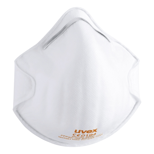 UVEX FFP2 CUP STYLE RESPIRATOR MASKS - BOX OF 20