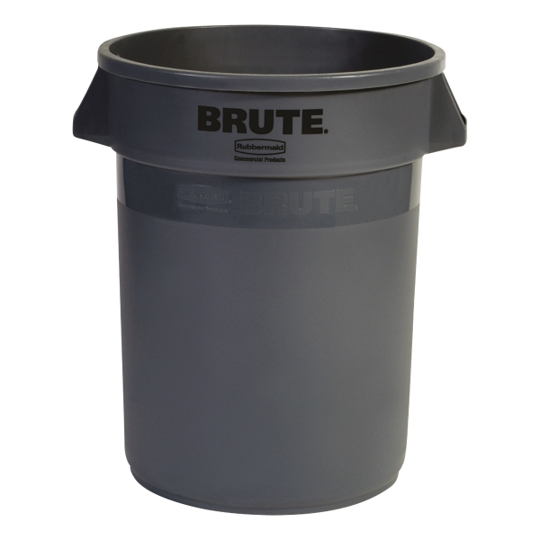 Conteneur à déchets pour tri sélectif Rubbermaid Brute - 121 L - gris