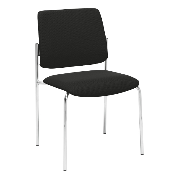 INTERSTUHL VISITOR CHAIR 4-LEGGED FRAME BLACK