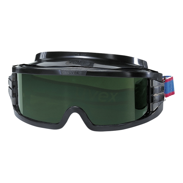 Schweisserschutzbrille Uvex 9301.245, Schutzstufe 5, schwarz, Scheibe grün