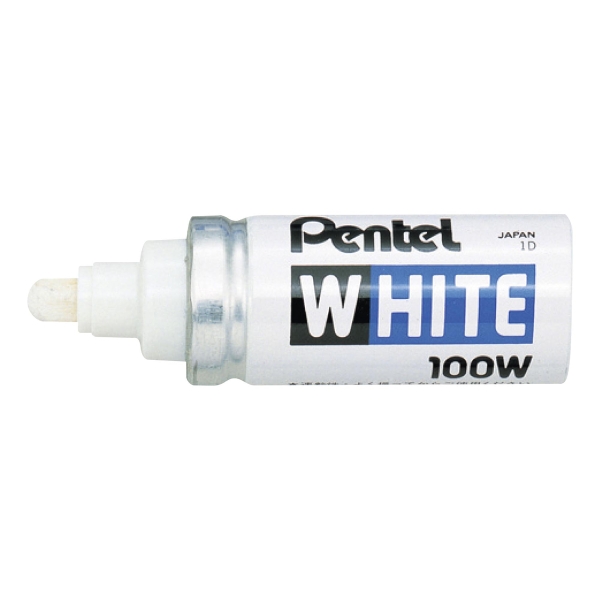 Marqueur peinture Pentel X100W - pointe conique large - blanc