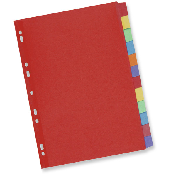 ELBA DIVIDERS CARDBOARD WITH REWRITABLE TABS 12 PARTS