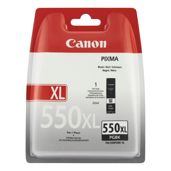 Canon PGI-550XL cartouche jet d'encre noire high capacity [22ml]