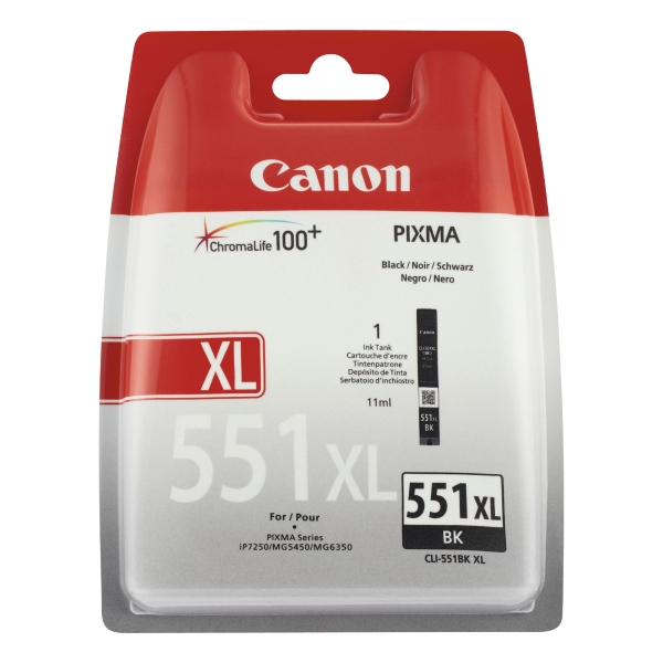 CANON CLI-551BK XL I/JET CART BLK