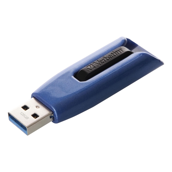 Clé USB Verbatim V3 Max - USB 3.0 - 128 Go - bleue