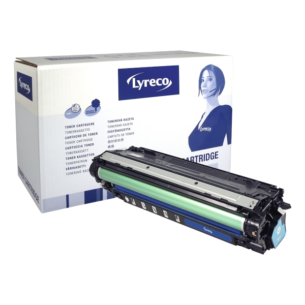 Lyreco compatible HP laser cartridge CE341A blue [16.000 pages]