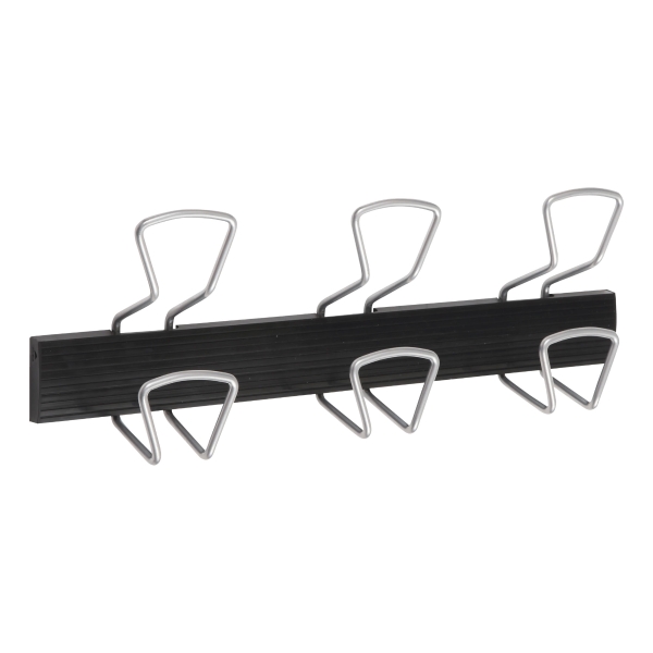 ALBA 3 DOUBLE WALL PEGS BLACK AND METAL