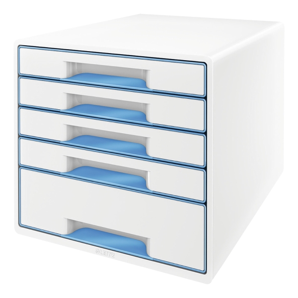 LEITZ WOW FILING 5 DRAWERS UNIT BLUE