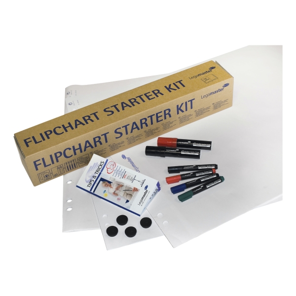 Zubehörset Legamaster 124900 Starter Kit, für Flipcharts, 10teilig