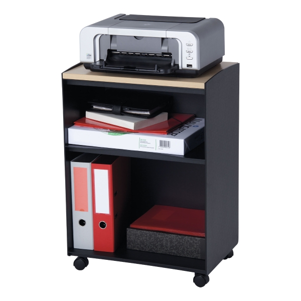 PAPERFLOW COPIER AND FAX STAND BLACK
