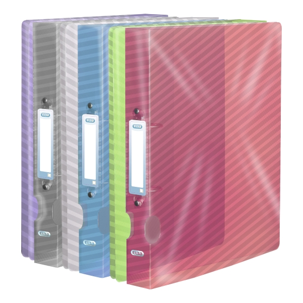 HAWAI 2-RING BINDERS 40MM ASSORTED COLOURS - PACK OF 6