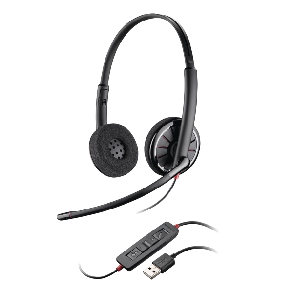 Plantronics C320 PC headset met snoer - binauraal