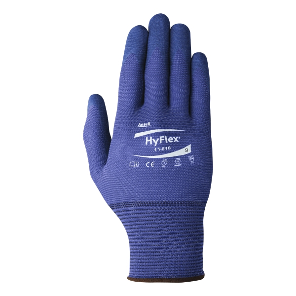 Caja de 12 pares de guantes ANSELL HyFlex® 11-818 de precisión talla 7