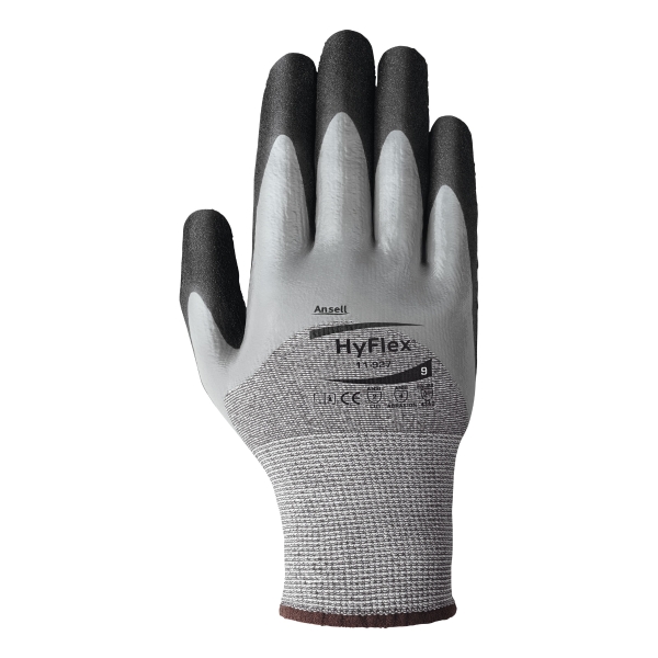 Paire de gants Ansell hyflex 11-927 oléofuges gris taille 9