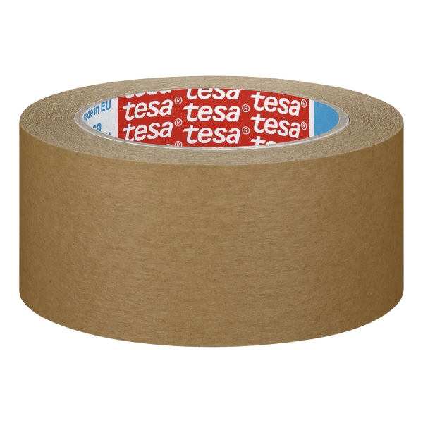 tesapack Paper Packaging Tape, 50M x 75mm - Pack of 4
