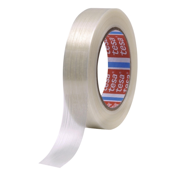 Pack de 3 cinta embalar TESA con filamento textil 50mmx50m
