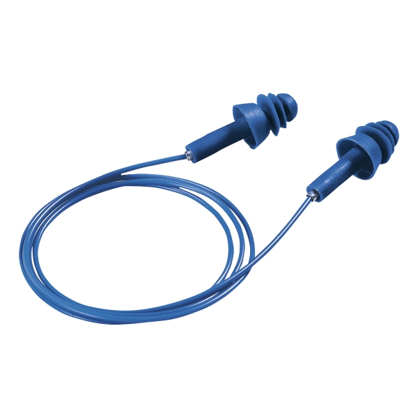 Uvex Whisper Detec corded earplug blue - per pair