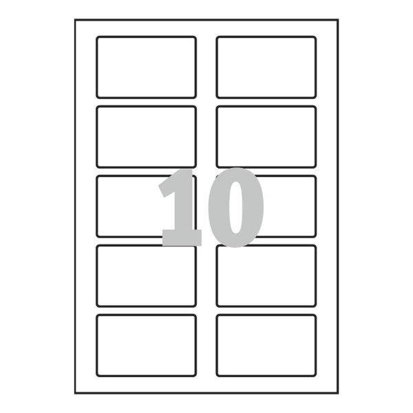 Identyfikatory samoprzylepne AVERY ZWECKFORM 80x50mm, 200 szt.