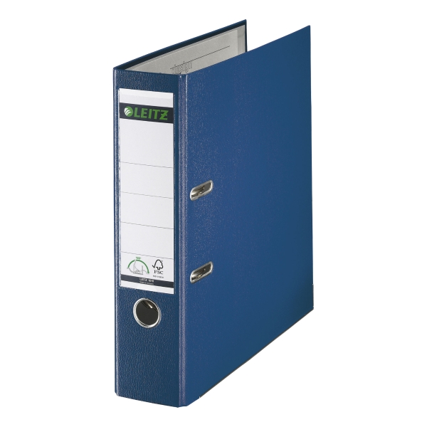 LEITZ LEVER ARCH FILE A4 80MM PP D/BLUE