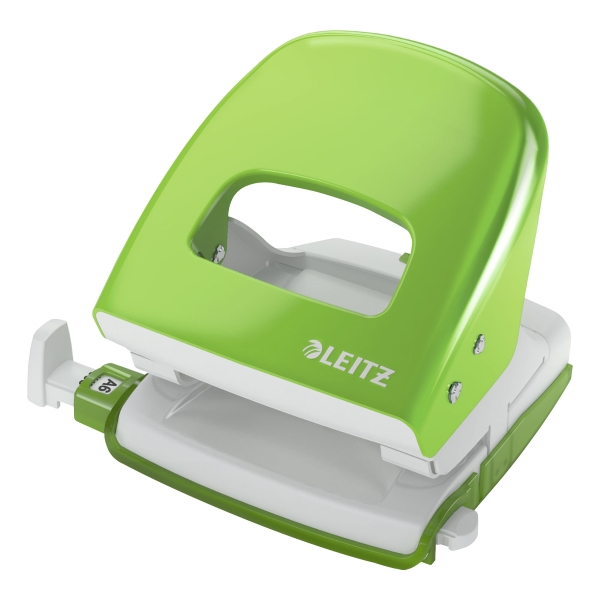 LEITZ 5008 2-HOLE PAPER PUNCH B/GREEN