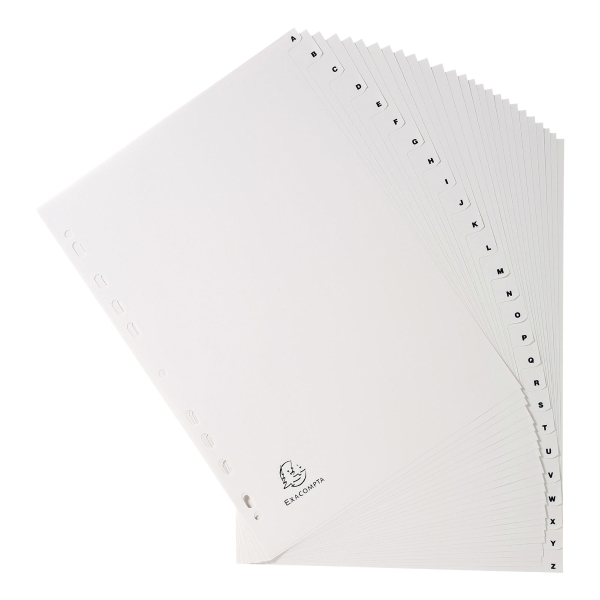 EXACOMPTA DIVIDERS A4 31 TABS WHITE