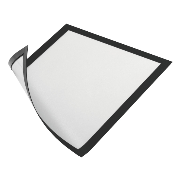 Durable DURAFRAME Magnetic A4 - Magnetic Fold Back Frame - Black - Pack of 5