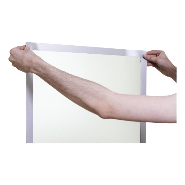 CADRE D'AFFICHAGE ADHESIF DURAFRAME POSTER DURABLE A2 ARGENT 499523