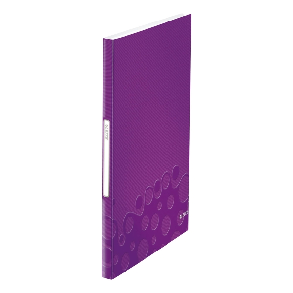 Sichtbuch Leitz WOW 4632 A4, PP mit 40 Taschen, violett metallic
