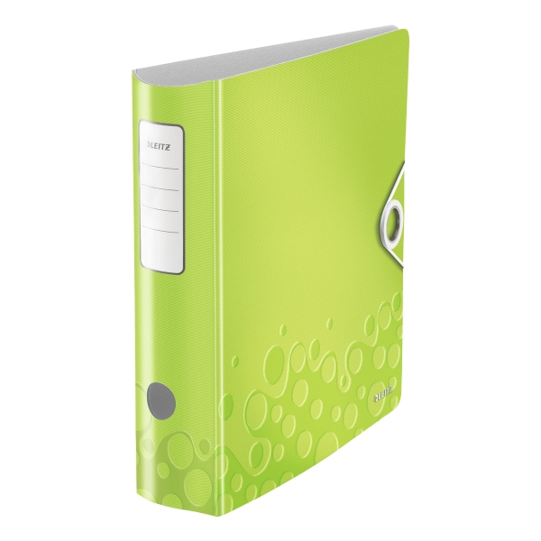 LEITZ 180º WOW ACTIVE LEVER ARCH FILE A4 75MM SPINE GREEN