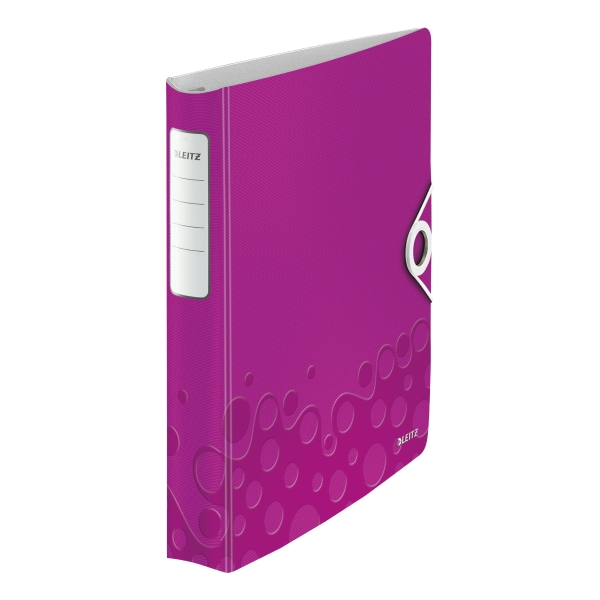 Leitz 4240 WOW 4-ring binder A4 PP 25mm pink