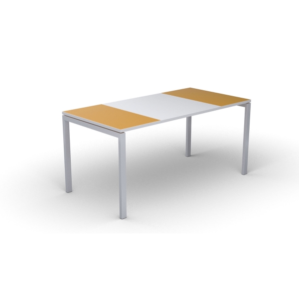 PAPERFLOW EASYDESK 1600 X 800MM ORANGE AND WHITE