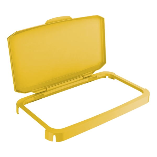 Couvercle poubelle tri sélectif Durable Durabin - spécial plastique - jaune