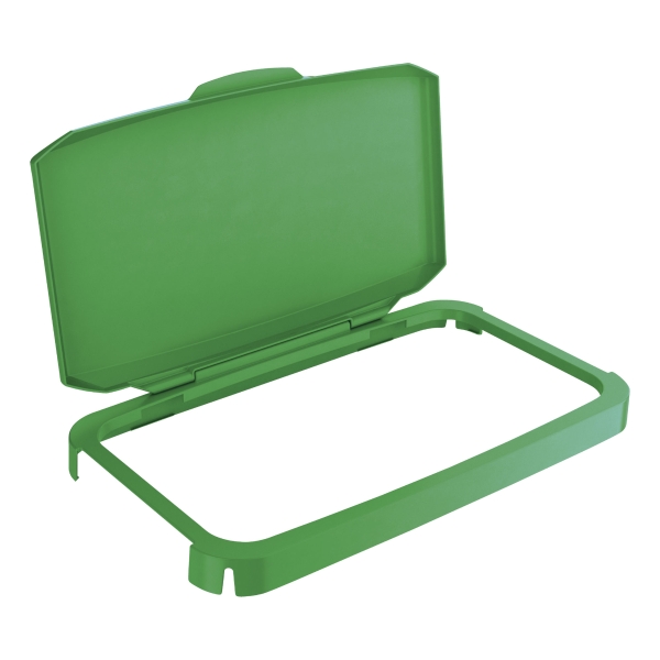 Tapa abatible de contenedor DURABIN en color verde 60l