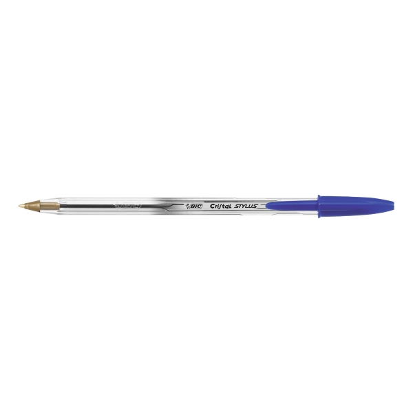 Kugelschreiber BiC Cristal Stylus, Strichbreite 0,4 mm, blau