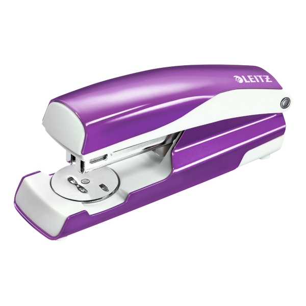 LEITZ  WOW HALF-STRIP STAPLER 24/6 30SHT - PURPLE