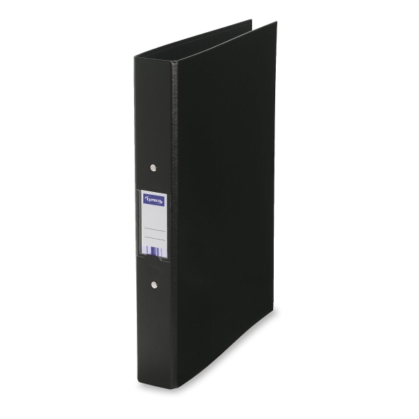 LYRECO BLACK A4 2 O-RING BINDER 40MM