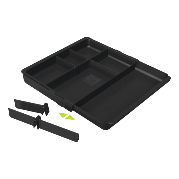 Exacompta universal drawer organizer black