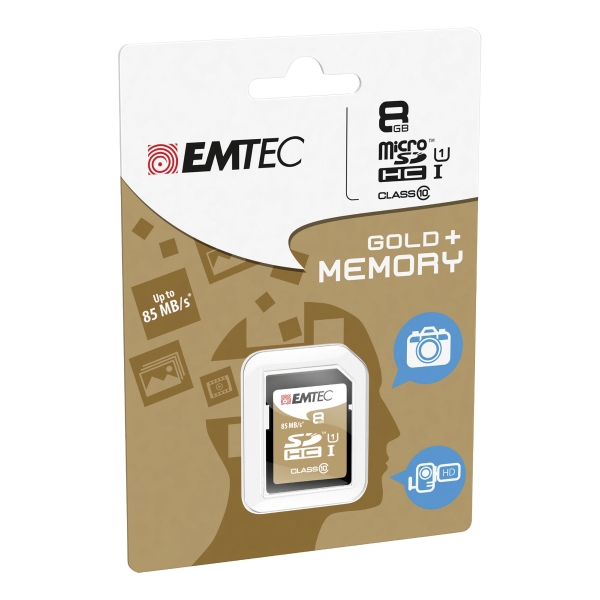 EMTEC GOLD SDHC MEMORY CARD 150X 8GB